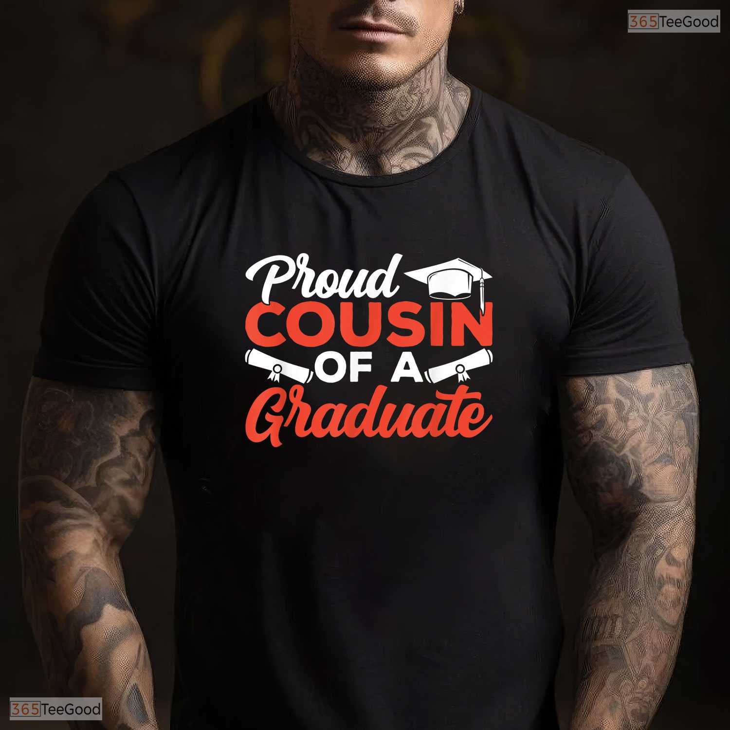 Supportive Proud Cousin Of A Graduate Graduation Graduating Sayings Party T-Shirt