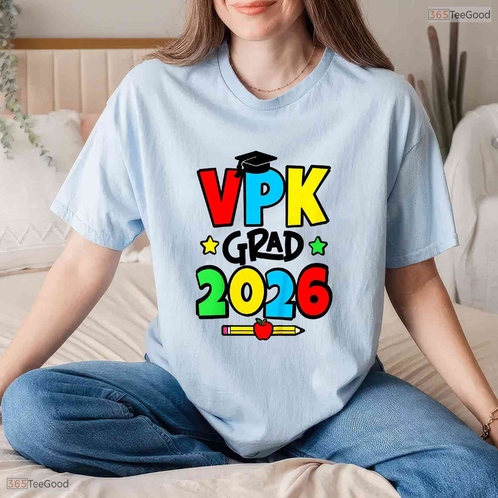 Awesome Kids VPK Graduation VPK Grad 2026 Pre-K Early Learning Celebration T-Shirt
