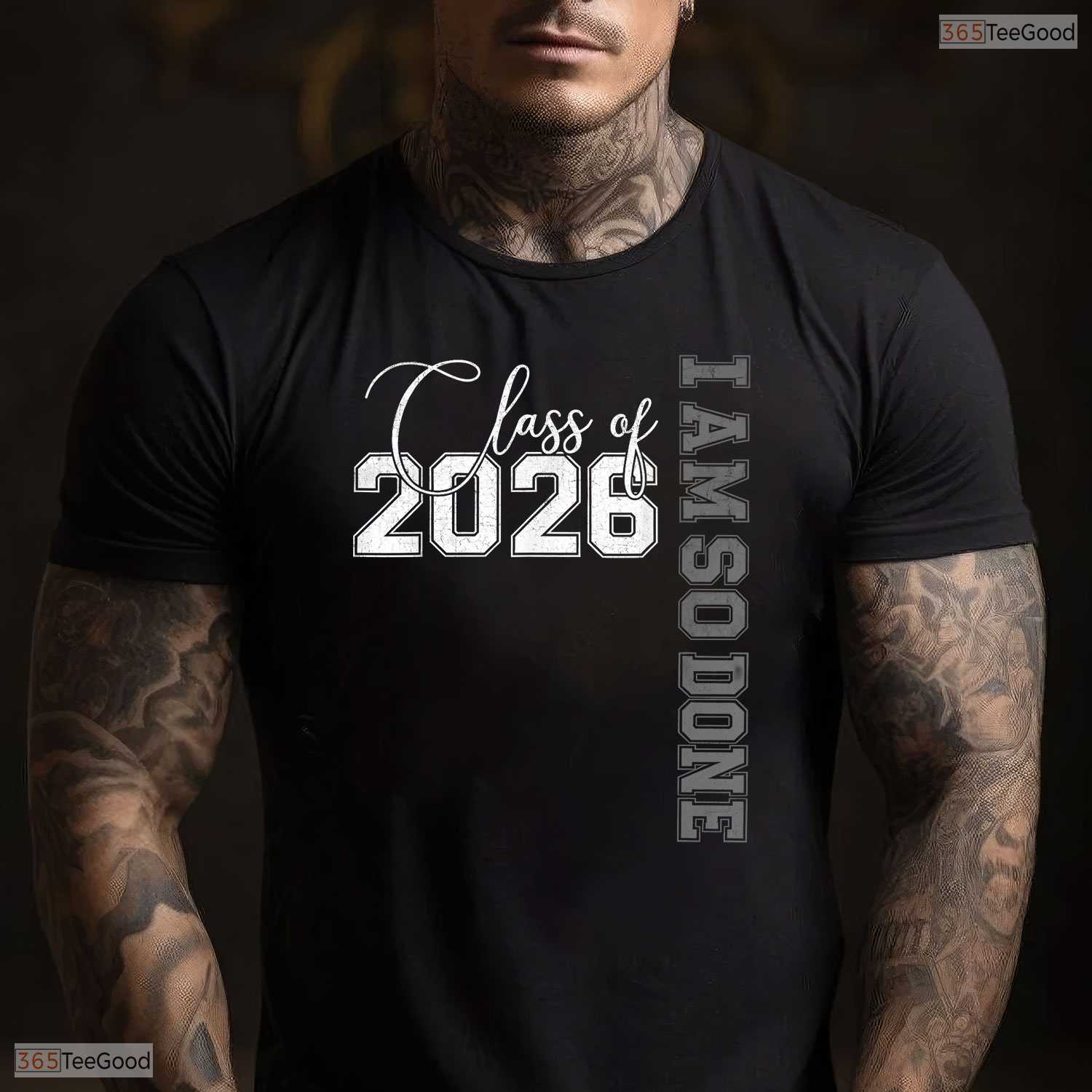 Funny Class of 2026 I Am So Done Senior 26 Graduation Men & Women T-Shirt