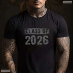 Minimalist Class Of 2026 Senior Graduation Graphic Design Celebration T-Shirt