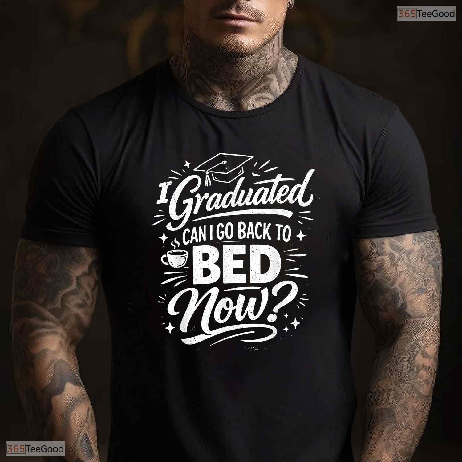 Sleepy I Graduated Can I Go Back To Bed Now Funny Graduation 2026 T-Shirt