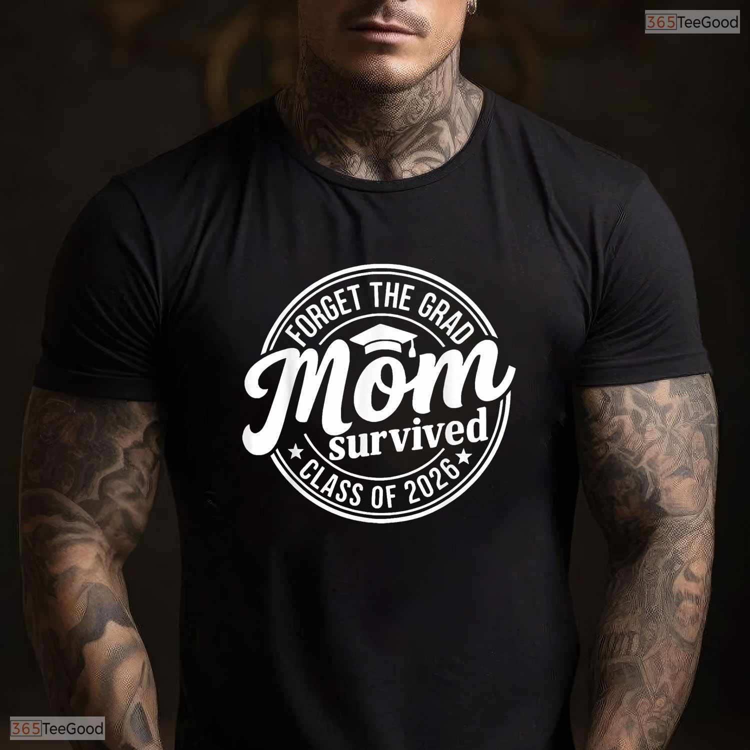 Hilarious Forget The Grad Mom Survived Class Of 2026 Senior Party Women T-Shirt