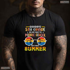 Awesome Goodbye 5th Grade Last Day Of School Graduation To 6th Grade Kids T-Shirt