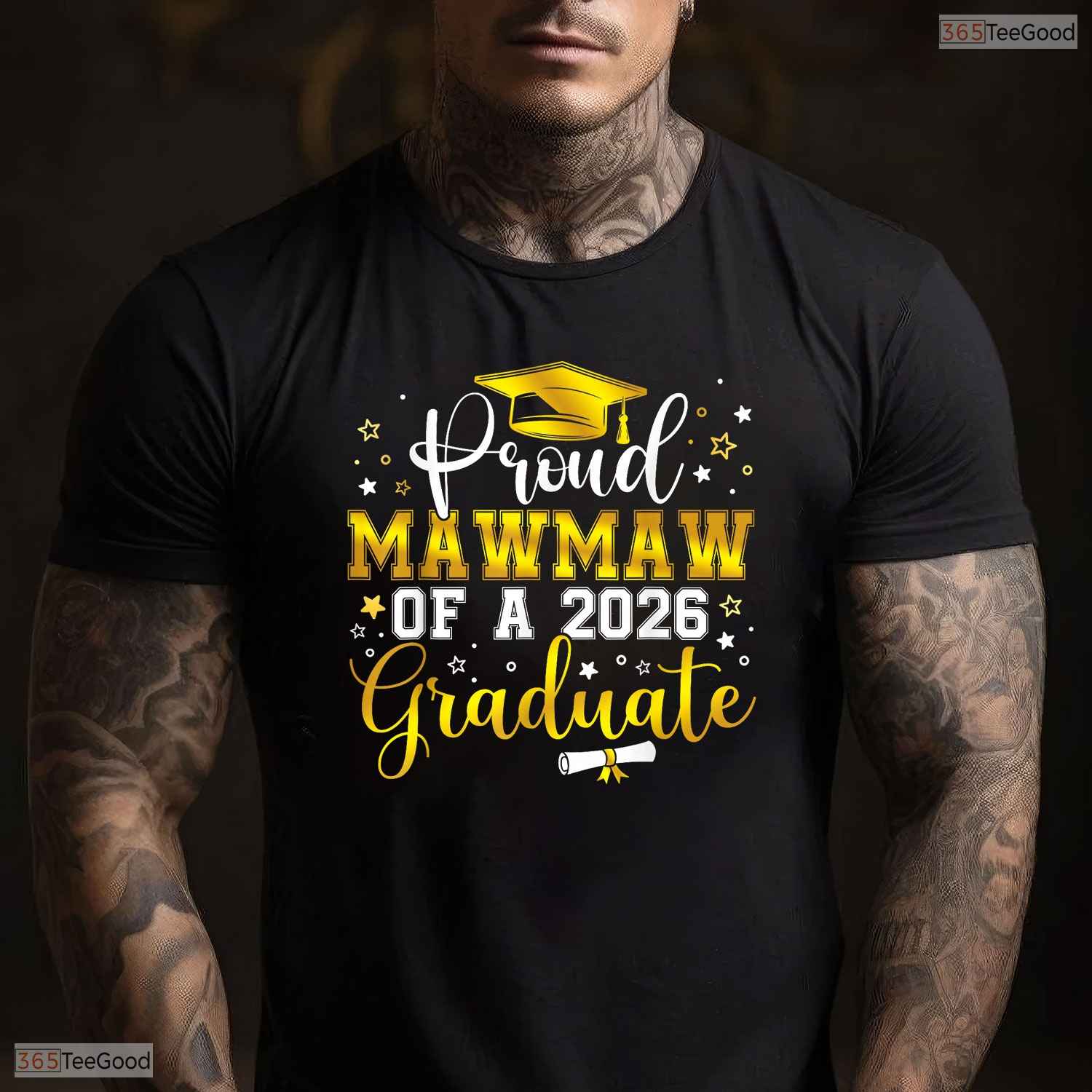Loving Proud Mawmaw Of A Class Of 2026 Graduate Senior Graduation Ceremony T-Shirt