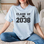 Keepsake Class Of 2038 Grow With Me First Day Of School Graduation Memory Kids T-Shirt