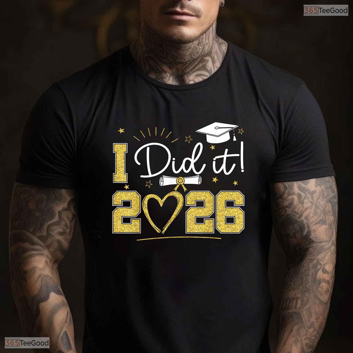 Awesome Graduation I Did It 2026 Graduate Senior 2026 Grad Family Celebration T-Shirt