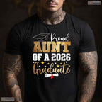Best Proud Aunt Of A 2026 Graduate Family Matching Graduation Party T-Shirt