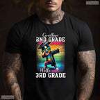 Goodbye 2nd Grade Hello 3rd Grade Dabbing Boy Colorful Last Day Of School T-Shirt