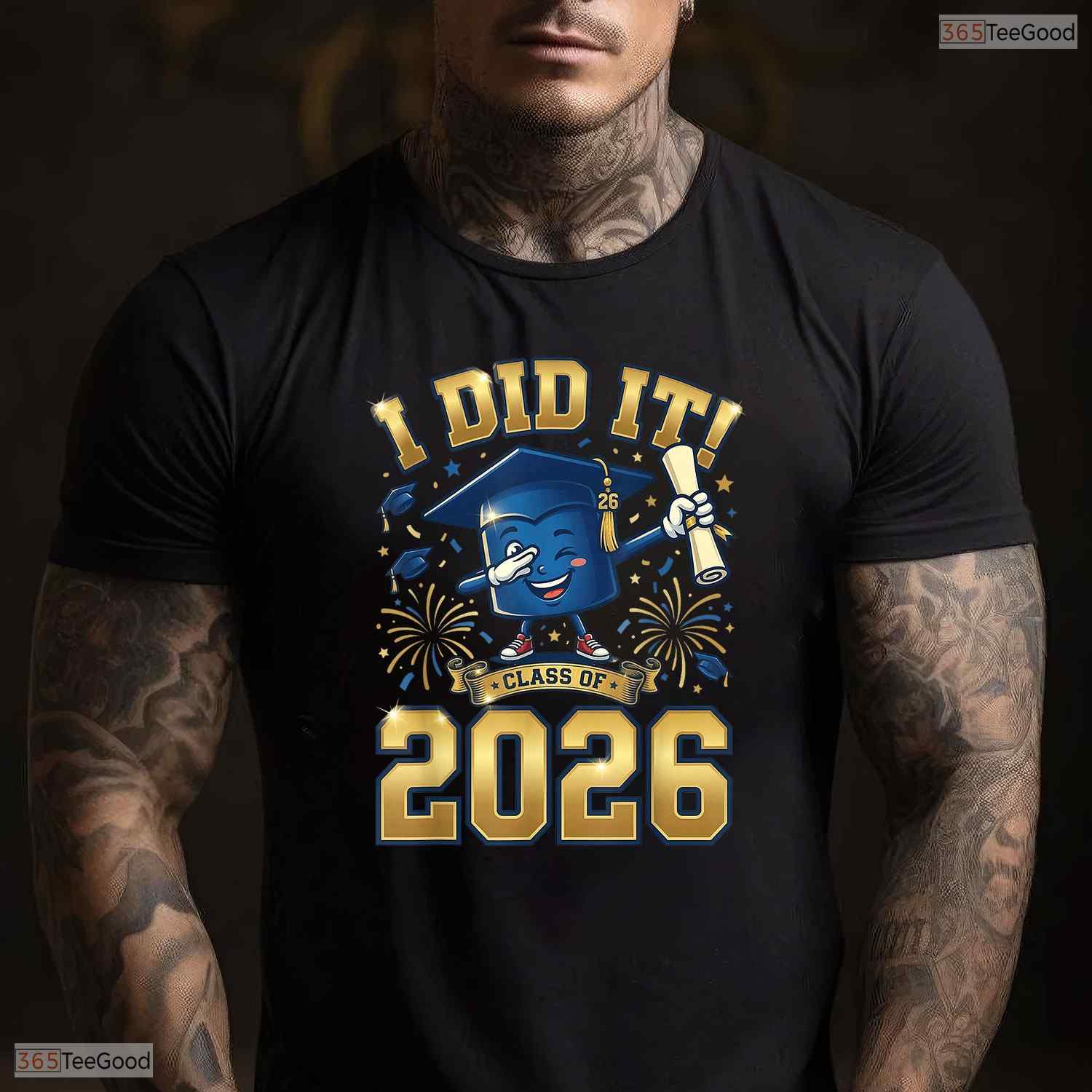 Motivational I Did It Graduation 2026 Senior Class of 2026 Graduate T-Shirt