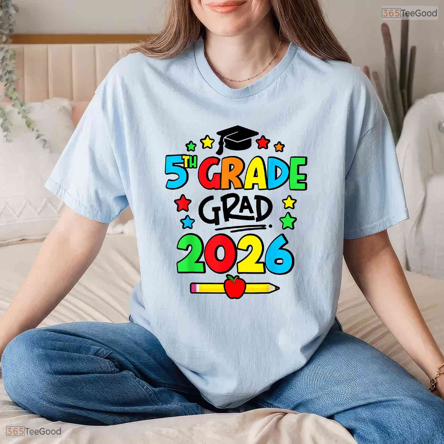 Fifth 5th Grade Grad 2026 Elementary School Graduate End Of Year Celebration Shirt