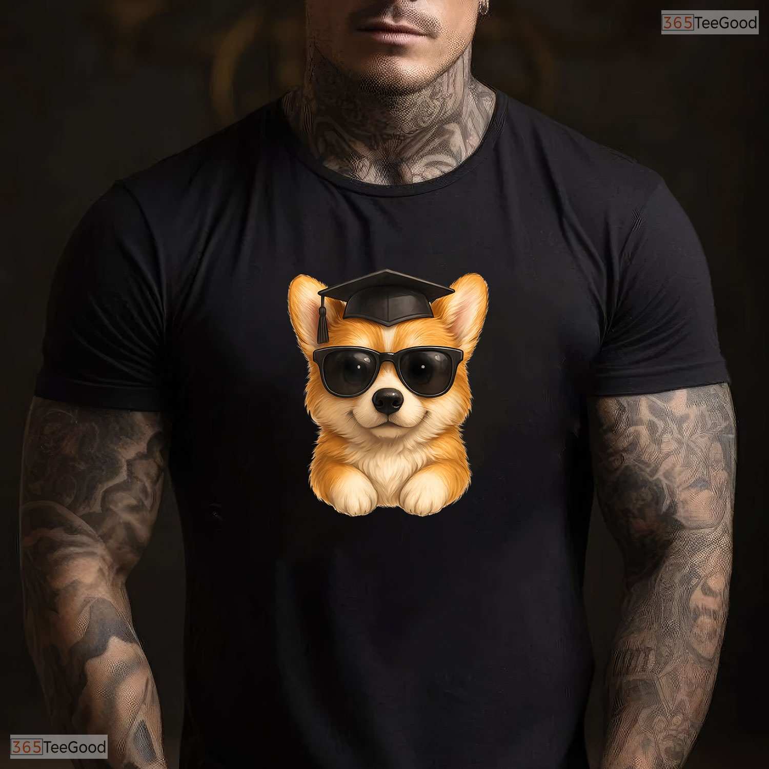 Kawaii Corgi Graduate Cute Dog Lover High School College Graduation T-Shirt
