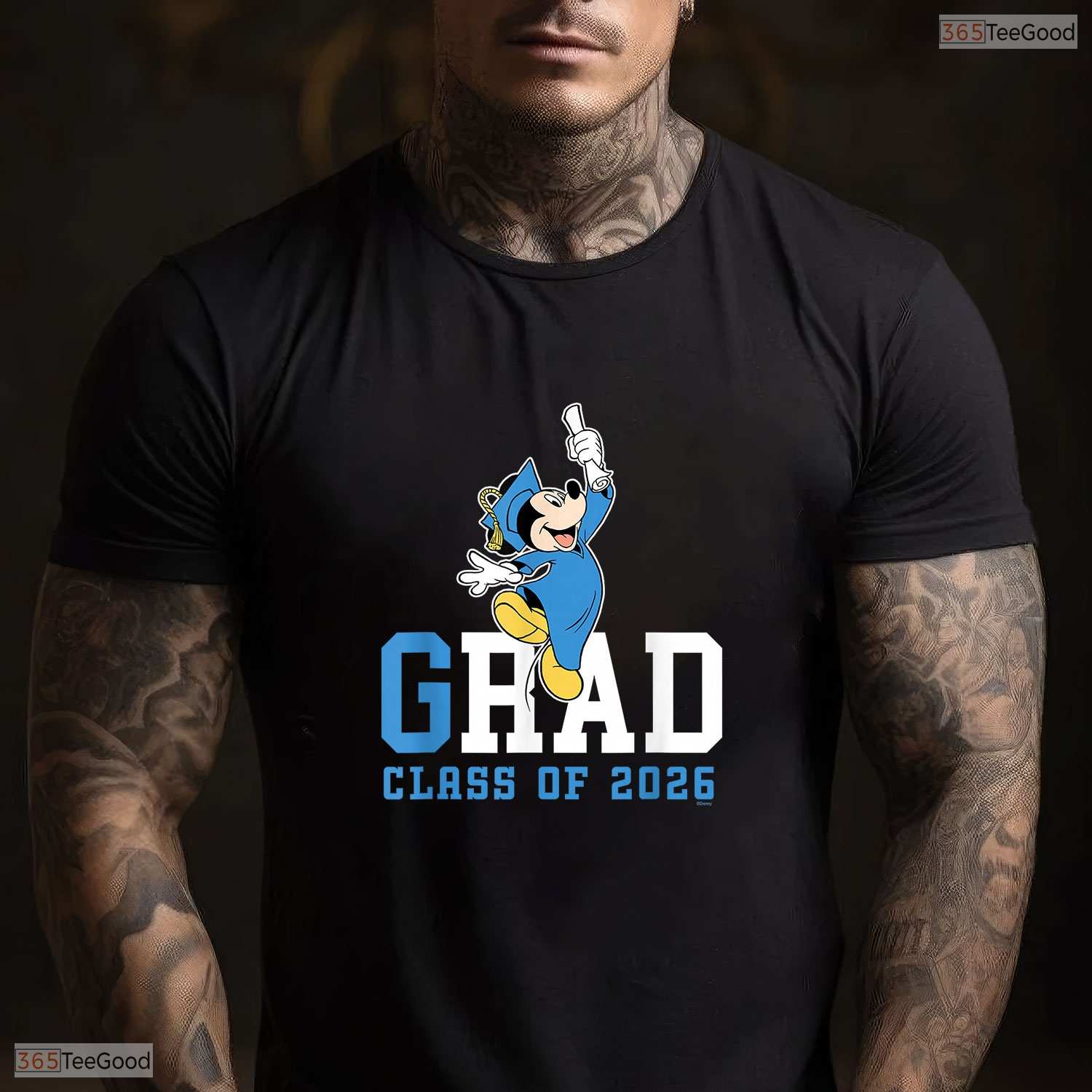 Rad Grad Class Of 2026 Cute Classic Mouse Ears Graduation Celebration Shirt