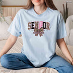 Senior Class Of 2026 Leopard Print Cute Graduation Apparel For Girls T-Shirt