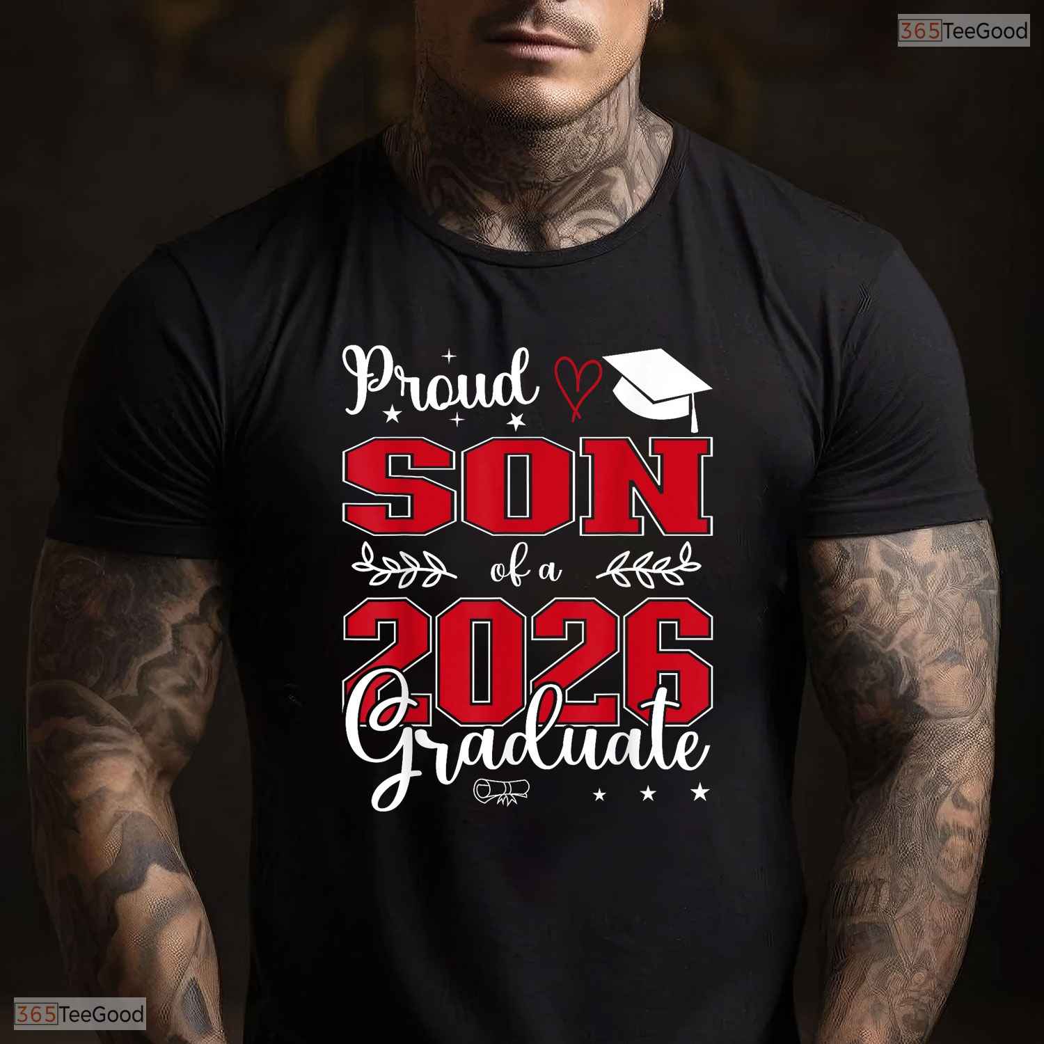 Proud Son Of A Class Of 2026 Graduate High School Senior Family Party Shirt