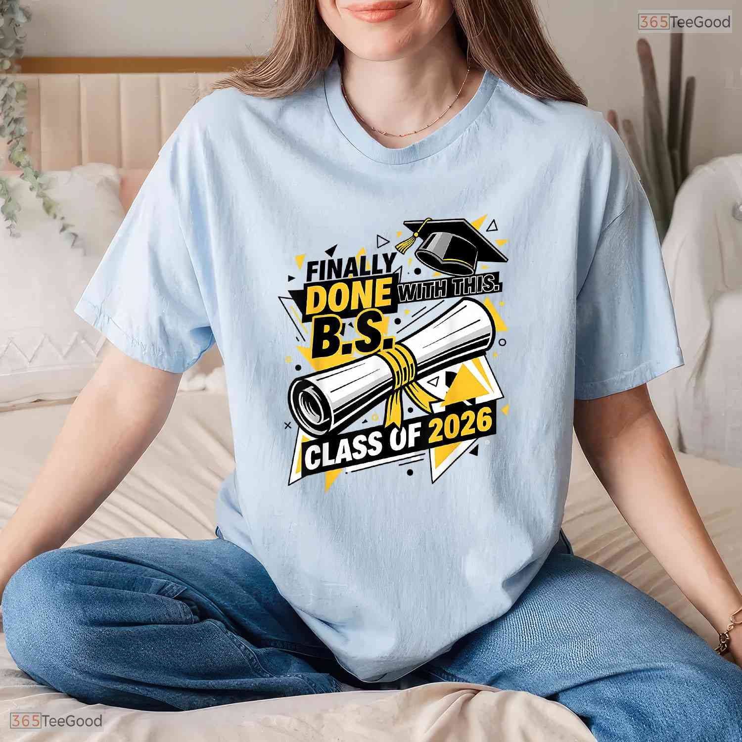 Finally Done With This BS Bachelor Of Science 2026 College Graduate T-Shirt