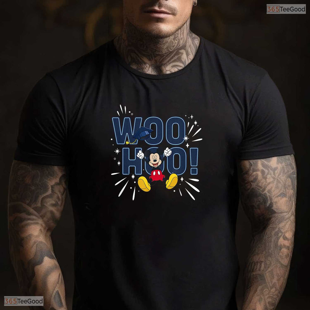 Cute Classic Mouse Ears Graduation Celebration Woo Hoo Class Of 2026 T-Shirt
