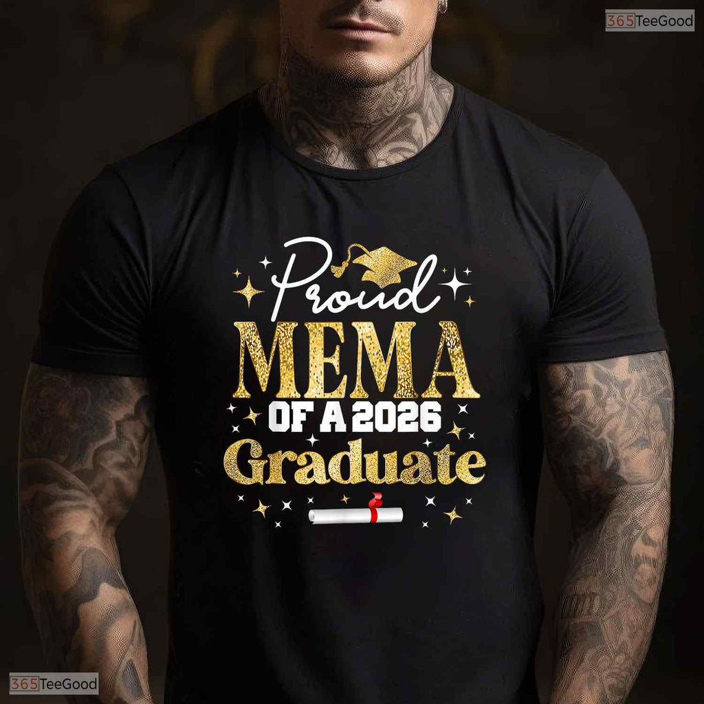 Proud Mema Of A Class Of 2026 Graduate Senior High School Graduation T-Shirt