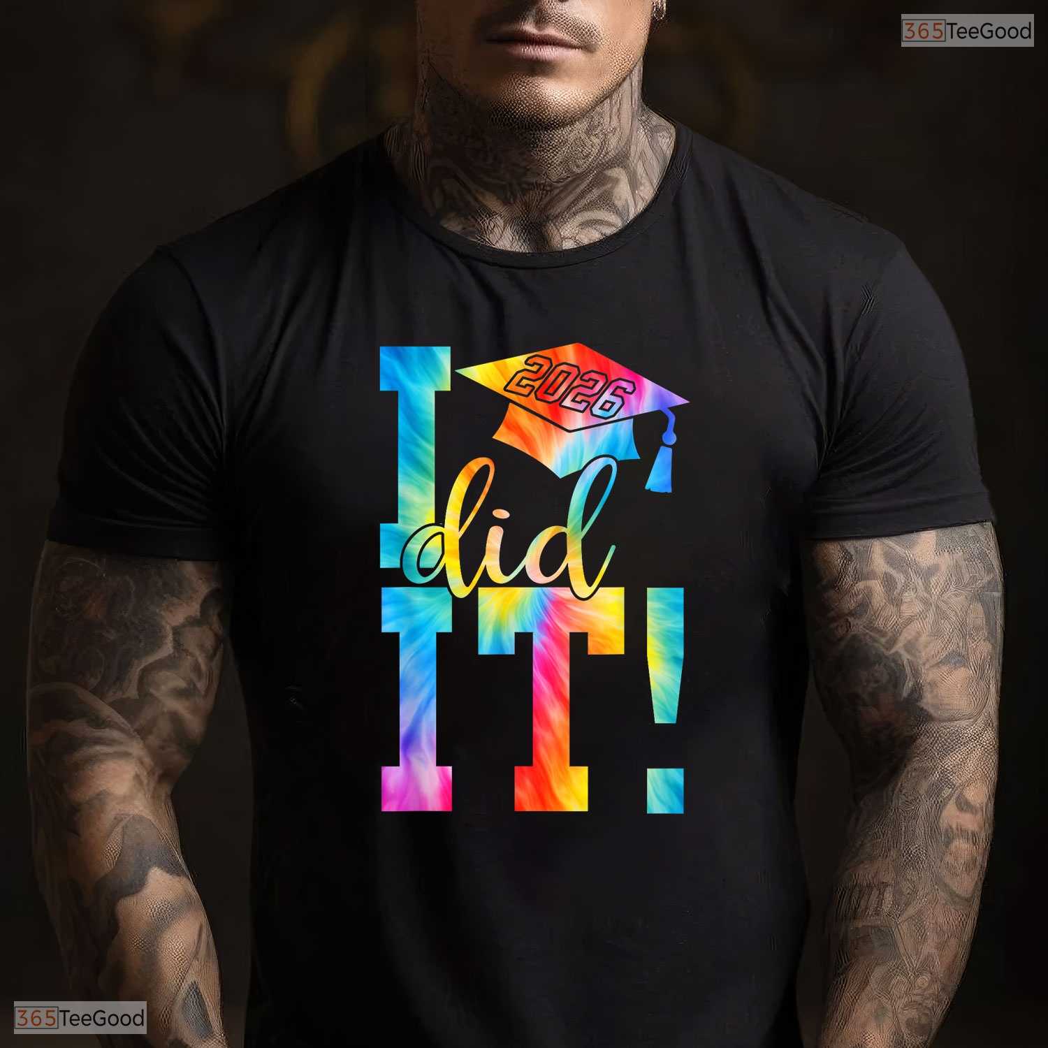 I Did It Class Of 2026 Graduate High School College Commemorative Party Shirt