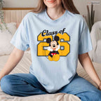 Magical Theme Cartoon Mouse Graduation Class of 26 Senior Celebration Shirt