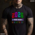 Bye 3rd Grade Last Day Of School 2026 Signing Autographs Memory Kids T-Shirt