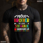 Proud Brother Of A Class Of 2026 5th Grade Graduate Elementary Ceremony Shirt