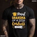 Blessed Proud Grandma Of A 2026 Graduate Class of 2026 Graduation Day T-Shirt