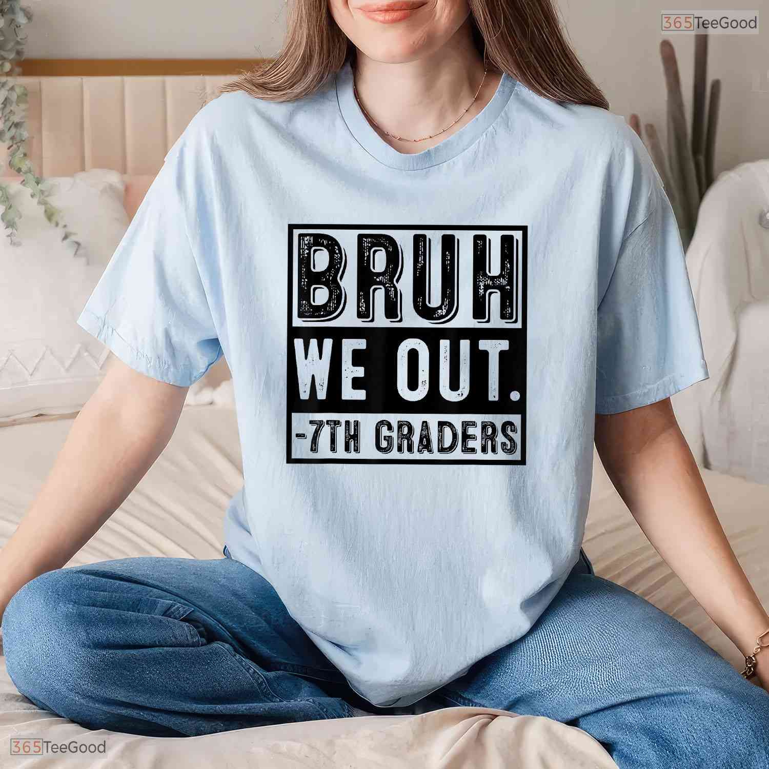 Happy Last Day Of School 7th Grade Bruh We Out Funny Middle School Youth Shirt