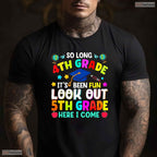 So Long 4th Grade Graduation Elementary School Graduate Teacher Kids T-Shirt