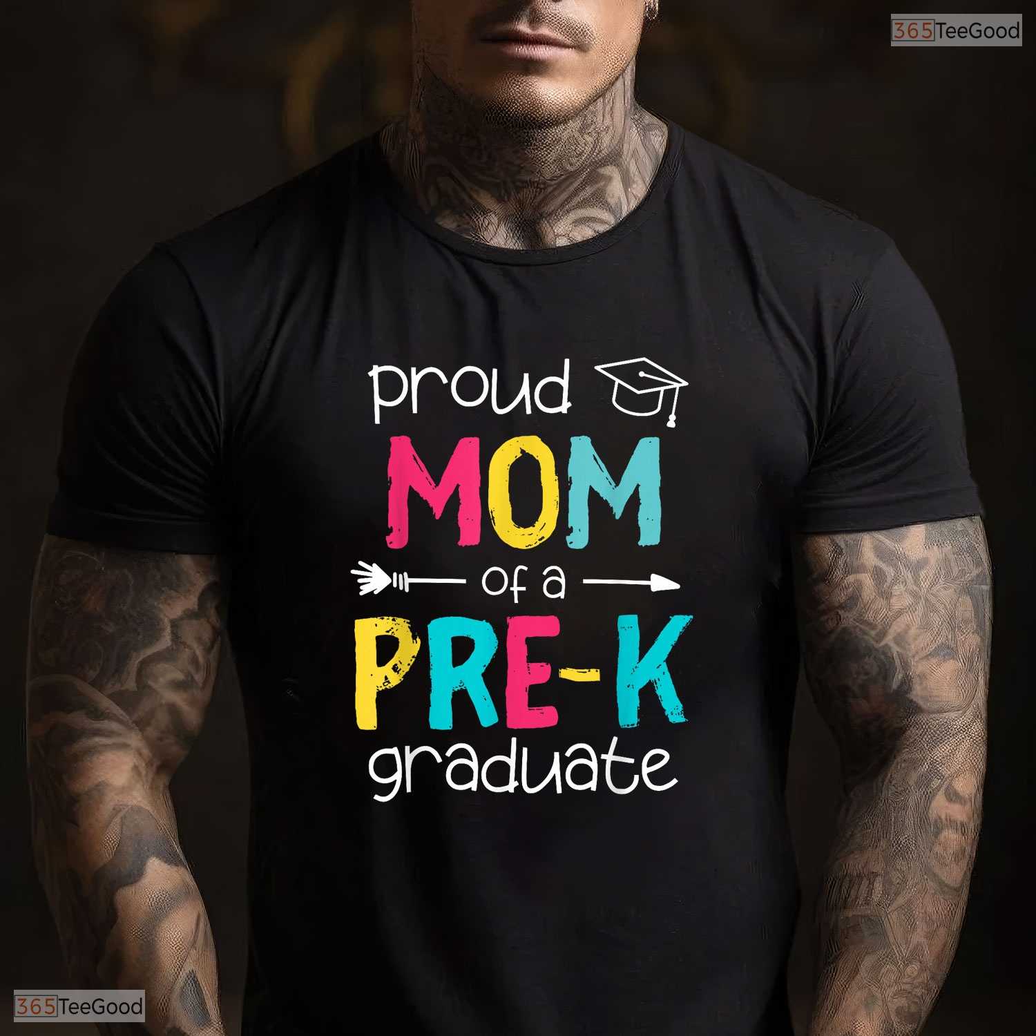 Proud Mom Pre-K Preschool Family Matching Moving Up Graduation Party Shirt