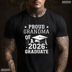 Cute Proud Grandma Of A 2026 Graduate Matching Family Graduation T-Shirt
