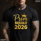 Prom Squad Class Of 2026 High School Senior Graduation Celebration T-Shirt