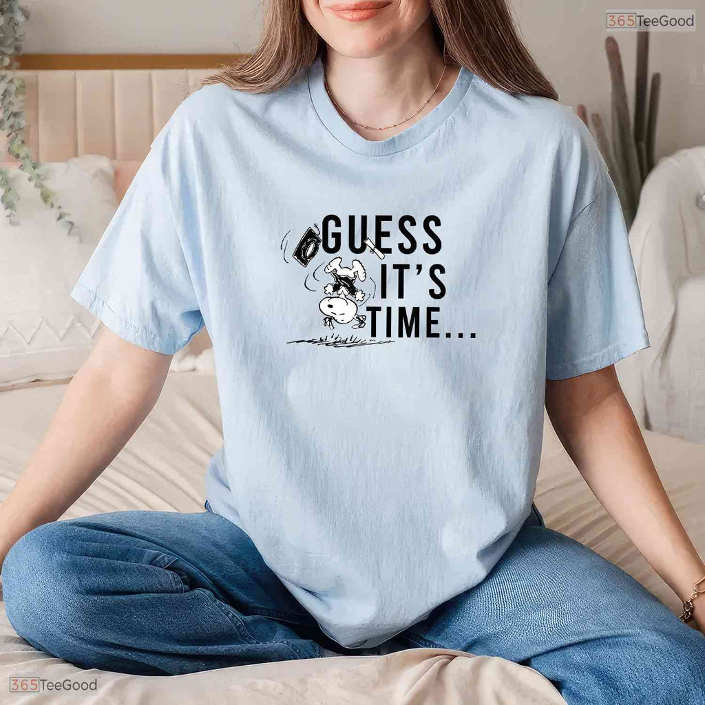Retro Comic Dog Graduation Time To Get A Job Funny Cartoon Animal T-Shirt