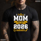 Proud Mom Of Two 2026 Graduates Twins High School Graduation Party T-Shirt