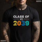 Class Of 2039 Grow With Me First Day Of School Kindergarten Graduate Shirt