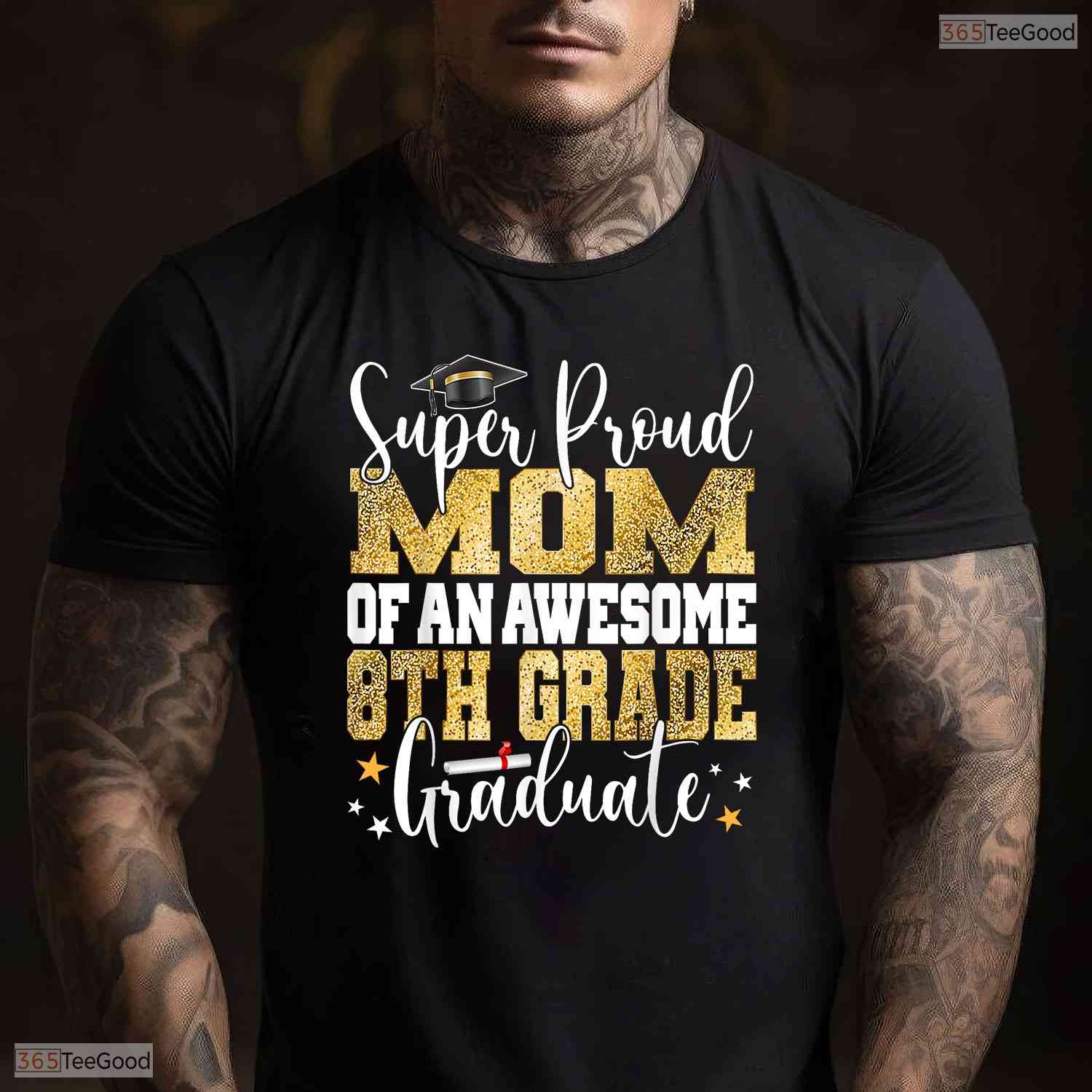 Super Proud Mom Of An Awesome 8th Grade Graduate 2026 Middle School Party T-Shirt