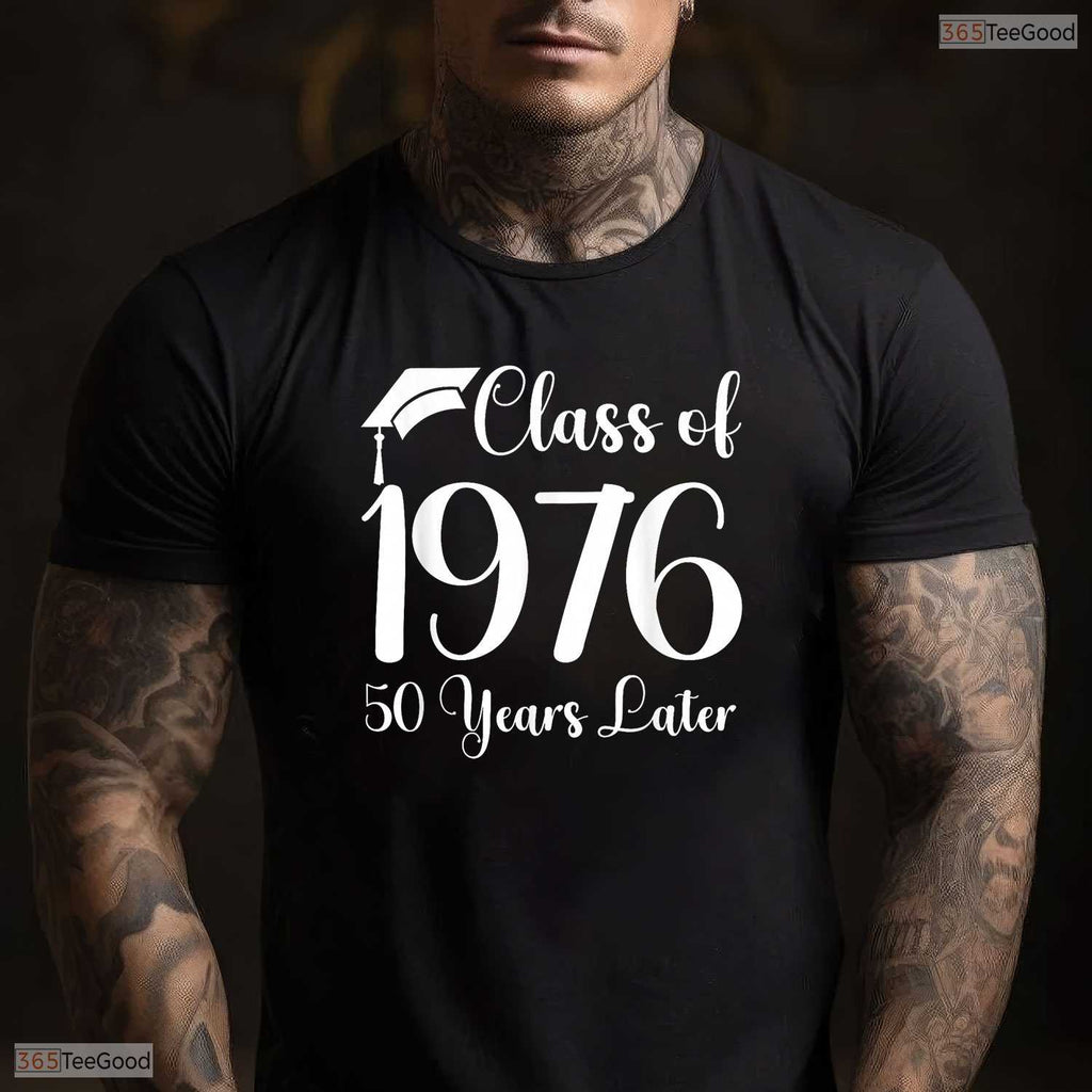 Class Reunion 1976 50 Years Later Alumni Classmates Vintage High School T-Shirt