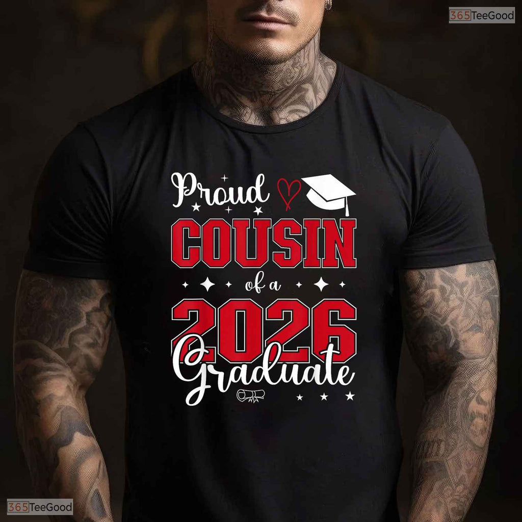 Matching Proud Cousin Of A Class Of 2026 Graduate Senior Celebration Party T-Shirt