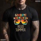 Awesome Goodbye Kindergarten Hello Summer Last Day Of School Graduation Boy T-Shirt