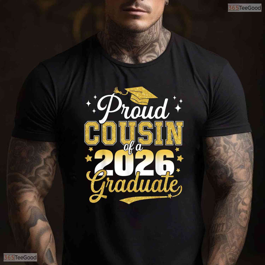 Proud Cousin Of A Class Of 2026 Graduate University Commencement Party T-Shirt