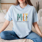 Retro Wildflower MLT Medical Laboratory Technician Clinical Graduation T-Shirt