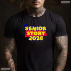 Groovy Senior 2026 Class Of 2026 Graduate High School Vintage Celebration Shirt