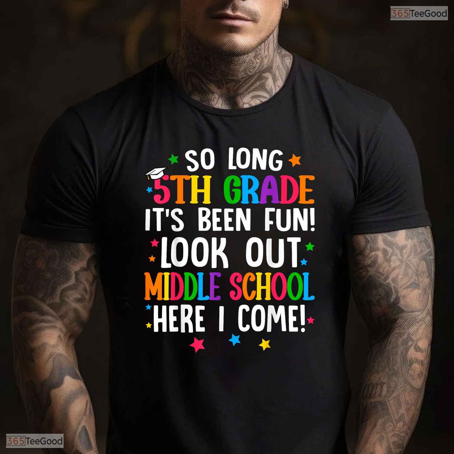 So Long 5th Grade Middle School Here I Come Elementary Graduation Youth T-Shirt