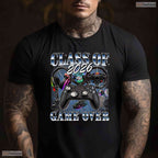 Retro Class Of 2026 Game Over Graduate 90s Style Senior Graduation Party T-Shirt