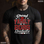 Proud Family Of A 2026 Graduate High School Senior Matching Ceremony Graduation Shirt