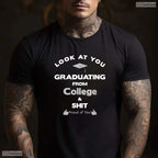Funny College Graduation Celebration Gifts For Him Her University Degree Alumni T-Shirt