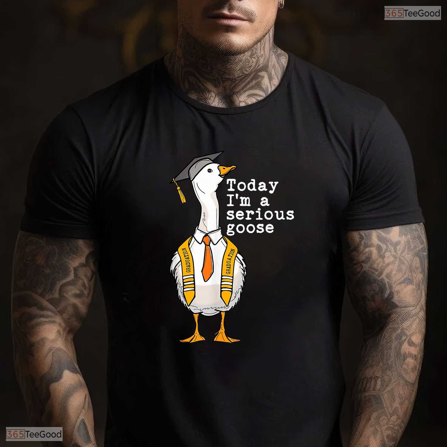 Funny Silly Goose Today I Am A Serious Goose High School College Graduation T-Shirt