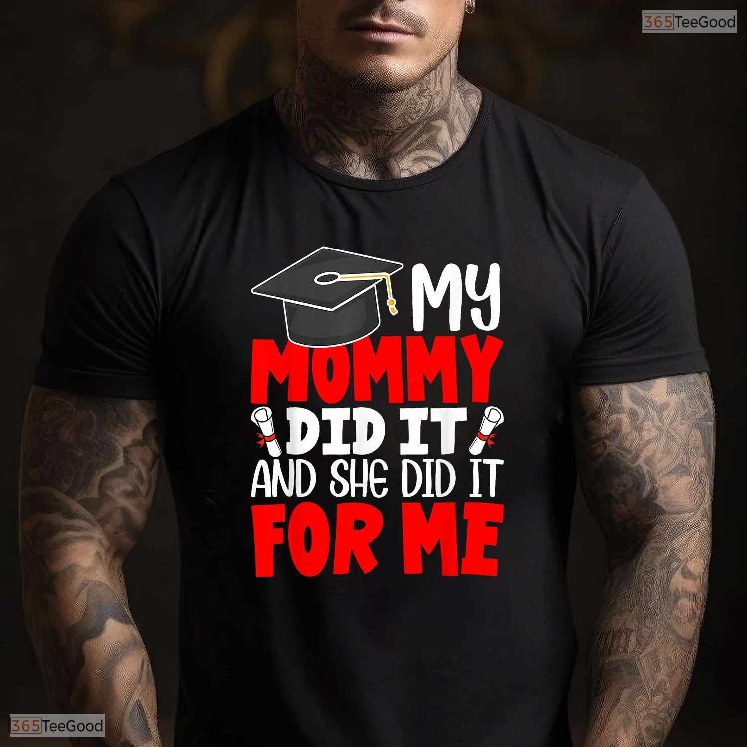 My Mommy Did It Graduation Graduated Mom Proud Children Family Party T-Shirt