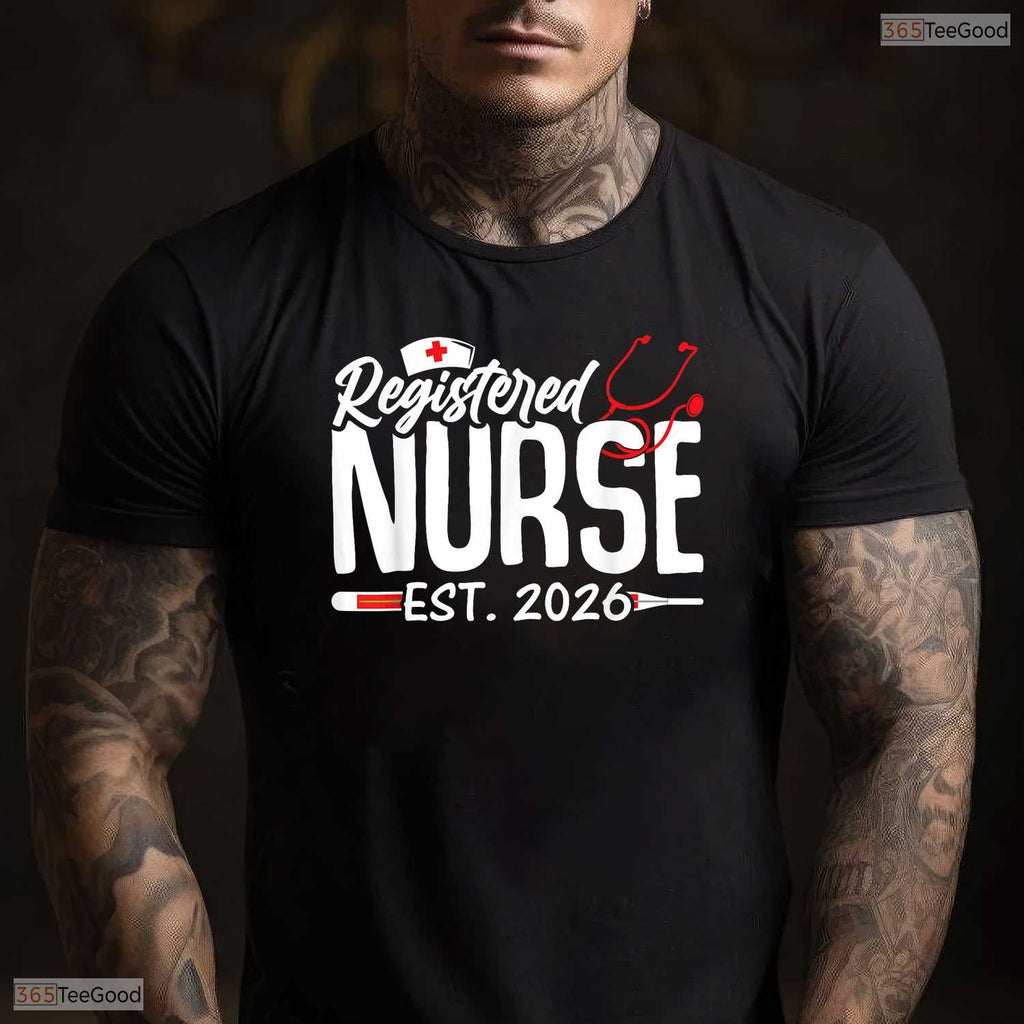 Graduate Registered Nurse Est 2026 Nursing School Medical Degree RN T-Shirt