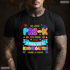 Colorful Preschool Graduation 2025 Pre-K Graduate Kids Boys And Girls Party T-Shirt
