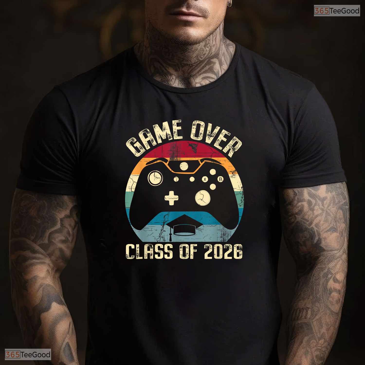 Video Game Level Complete Class Of 2026 Senior Gamer Graduation Party Shirt